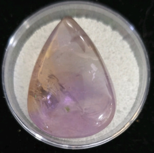 59.80ct Purple/Yellow Ametrine Teardrop Cabochon