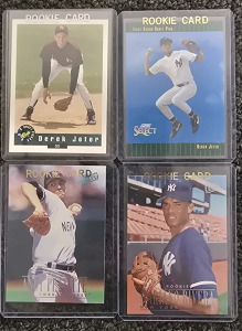 Yankee Rookies- (2) Derek Jeter, Mariano Rivera, Andy Pettitte MLB Trading Cards *Authentication Unavailable*