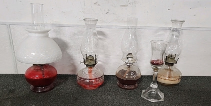 Antique Oil Lamps Various Styles