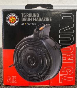 New 75-Round Ak 7.62 x 39 Drum Magazine