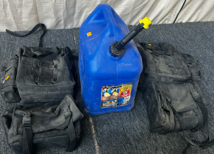 (2) Packs BackPacks, And Gas Can