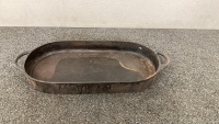 Vintage Cast Iron Oval Fish Fryer Pan