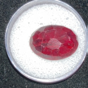 30.25ct. Natural Large RED Ruby Oval Cut Gemstone - Authentication Unavailable