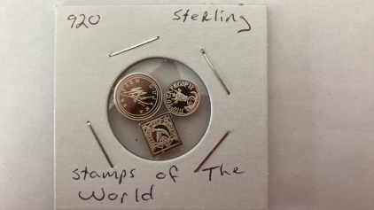 (3) Sterling Stamps of The World