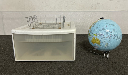 Globe Puzzle, Drawer, & Paper Basket