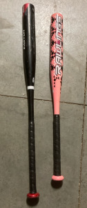 (2) Metal Bats, Easton & Rawlings