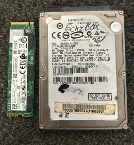 Intel 660p Solid State Drive & Hitachi 250 GB Hard Drive