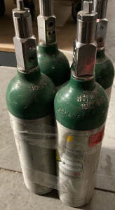 Aluminium Oxygen Cylinders With No Toggle