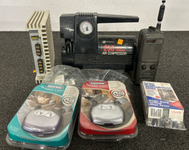 Portable Air Compressor, Large Walkie Talkie, & More