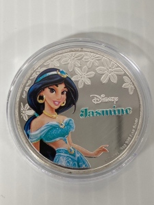 1 Oz Silver Plated Disney Collectible Round