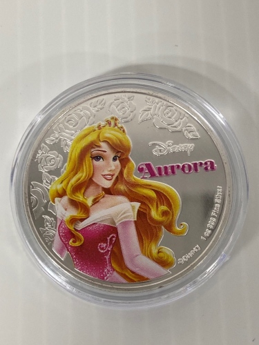 1 Oz Silver Plated Disney Collectible Round