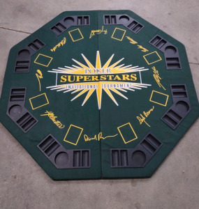 (1) 47"x 47"x &frac12;" (Green) Poker Superstars Invintational Tournament Table Topper (SP)