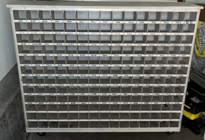360 Dual Sided Cubbyhole Rolling Storage Organizer 22"x63"x54"