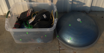 (1) New MMA Throwdown Fight Gloves (2) Speed Bags (1) 180&rdquo; Handwraps & Much More