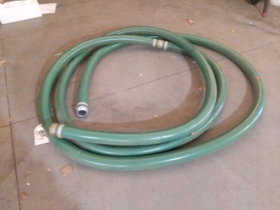 2.25" Heavy Duty Green Suction Hose w/ Couplings (room 2)