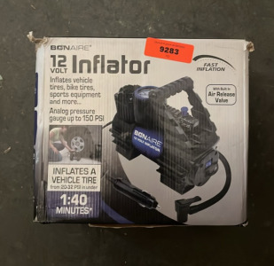 Bonire 12 Volt Inflator w/Built In Air Release Valve