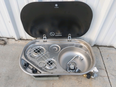Dometic HSG2440R Combination Sink and Dial Burner Propane Stove