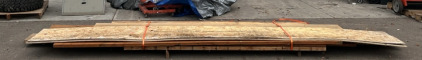 Pallet of Assorted OSB, Particle, And Treated Wood