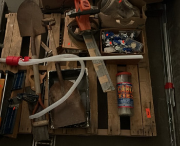 (2) shovels (1) Box Of Cable Ties & Many More