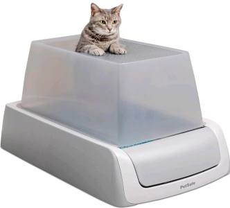 (1) PetSafe ScoopFree Crystal Pro Self-Cleaning Cat Litter Box