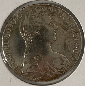 Vintage Austria Thaler Silver Coin