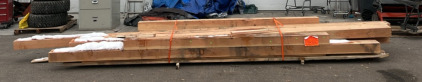 Assorted Pallet of Untreated Pine Beams