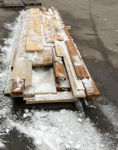 Pallet Of Assorted OSB Particle Treatment Wood