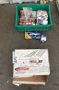 (1) Hastings Piston Rings (1) Napa Mileage Plus Engine Controls (1) Prothane Motion Control Components & More (4th Room)