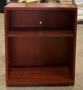 Two Tier Dark Wooden Bookshelf 14x3&rsquo;x42&rdquo;