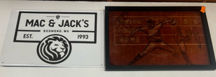 Mac & Jacks Metal Sign, Baseball Sign