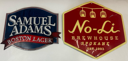 Samuel Adam&rsquo;s Metal Sign, Brewhouse Spokane Metal Sign