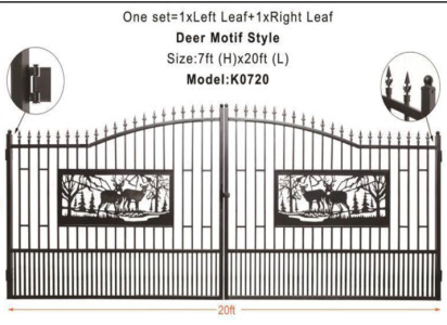 New 20ft Bi-Parting Gate - Only 1 Set