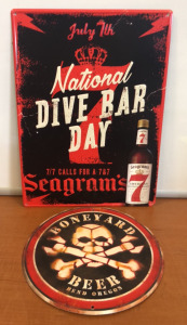 Bar Decor -2 Metal Signs