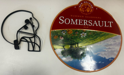 Somersault Metal Sign, NFL Helmet Metal Sign