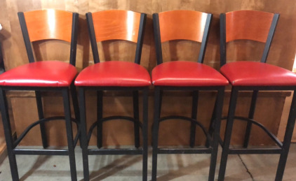Bar Stools/Chairs (4) From Aces Bar