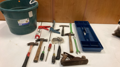 Various Tools & Plastic Tub