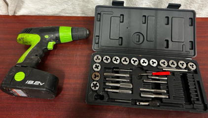 19.2V Drill, And Tap And Die Set