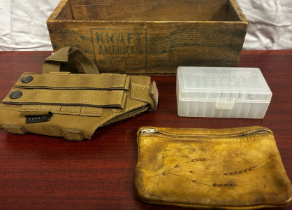 Wooden Basket, Pistol Holder, Shell Holders