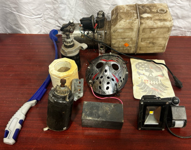 Hydraulic Pump, Skull Sticker, Assorted Hardware