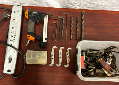 Nail Gun, Alan Wrenches, Assorted Hardware
