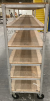 Lg. Shelving Unit On Wheels - 2