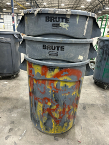 (3) Industrial Trash Cans