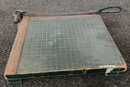 Vintage Milton Bradley Co Paper Cutter