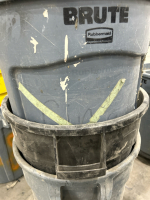 (3) Industrial Trash Cans - 3