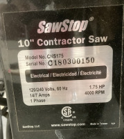 Sawstop 10” Contractor Sae - 2