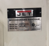 Jet Wood Working Band Saw - 2