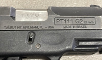 Taurus Model PT111 G2 9mm Caliber, Semi-Automatic Pistol - 8