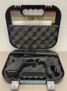 Glock Model 17 Gen 5 9mm Caliber, Semi Automatic Pistol In Original Hard Case, Two Extra Magazines, Hand Grips