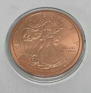 5oz. Copper &ldquo;Walking Liberty/Eagle Round