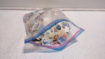 1 Gal. Bag Full of Sticker Stamps for Envelopes